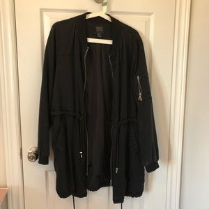 Knee Length Black Jacket